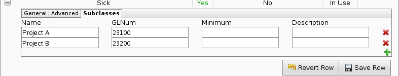 Benefit Types Subclasses