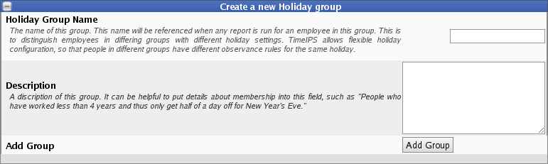 Create a Holiday Group