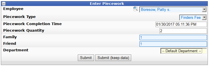 Piecework