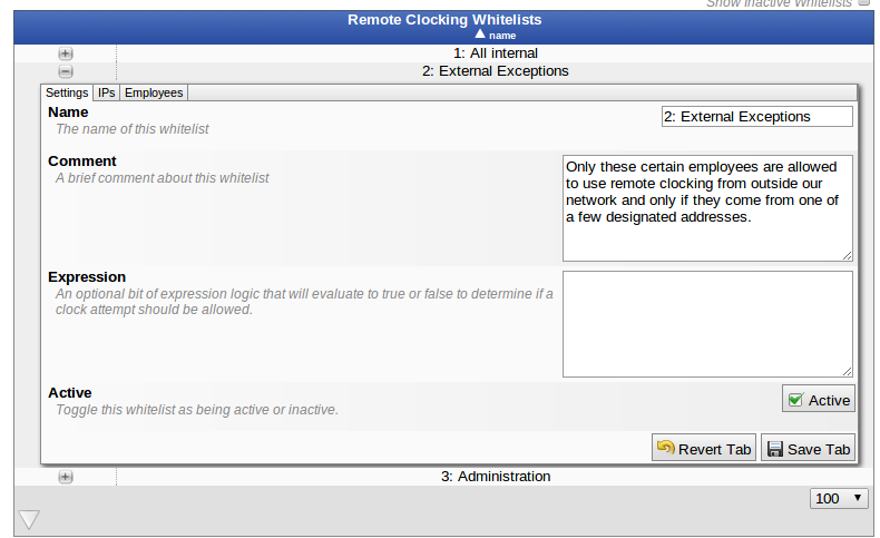 Group 2 Settings