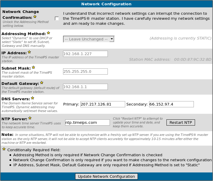 System Administration's Network Configuration