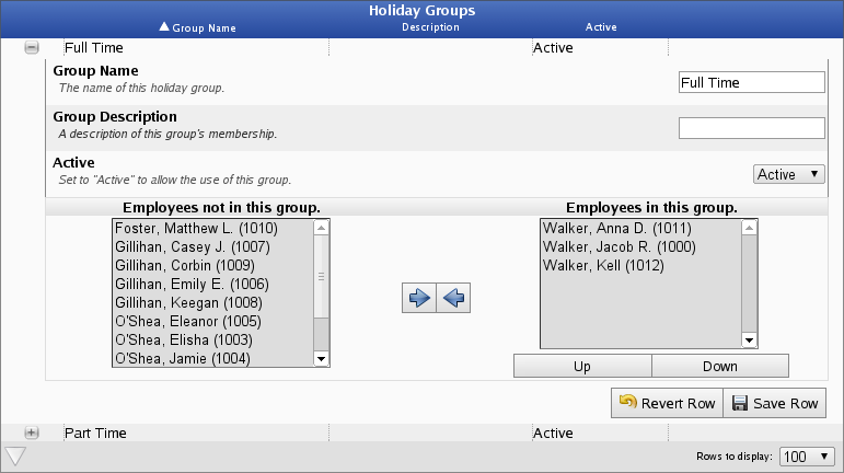 Edit Holiday Group