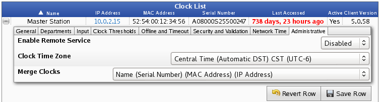 Clock Configuration