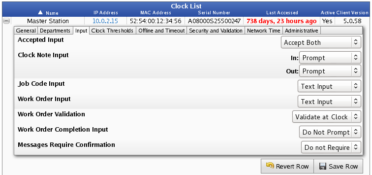 Clock Configuration