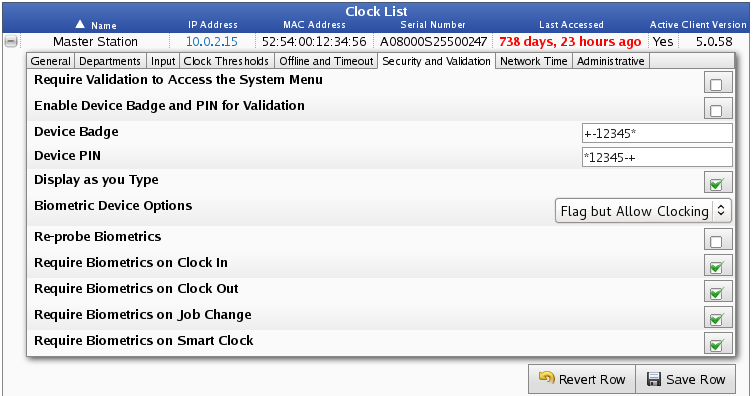 Clock Configuration