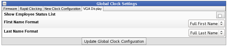 Clock Configuration