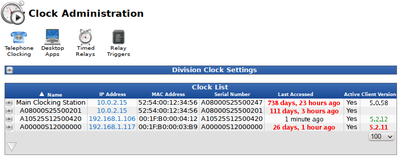 Clock Configuration