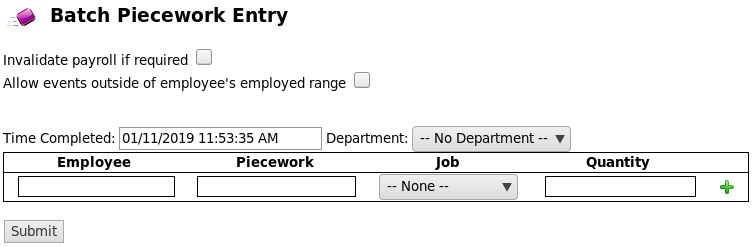 Piecework