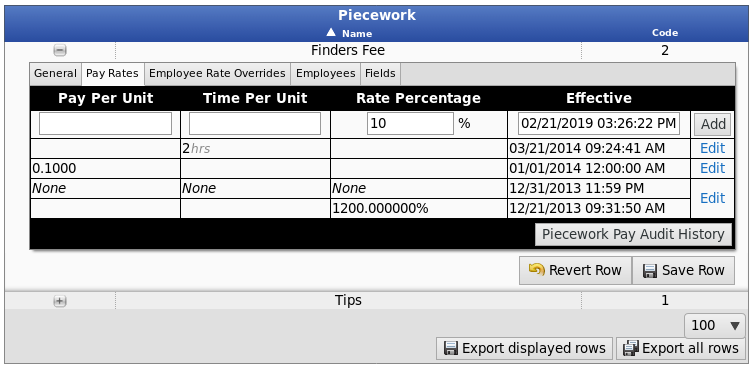 Piecework