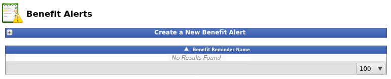 Benefit Alerts