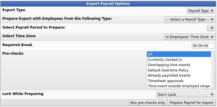 Export your QuickBooks Online Standard Payroll data