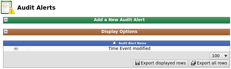 Audit Alerts