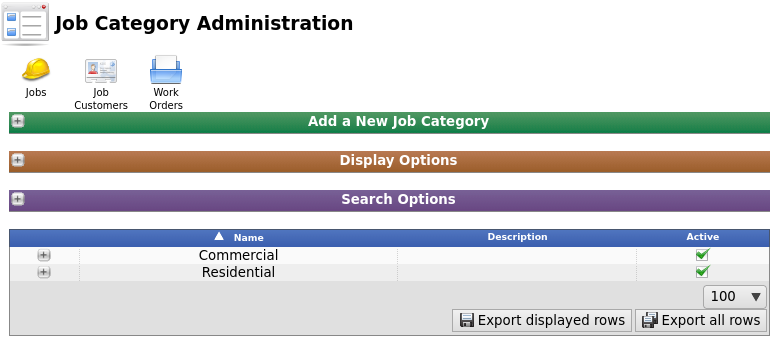 Job Categories